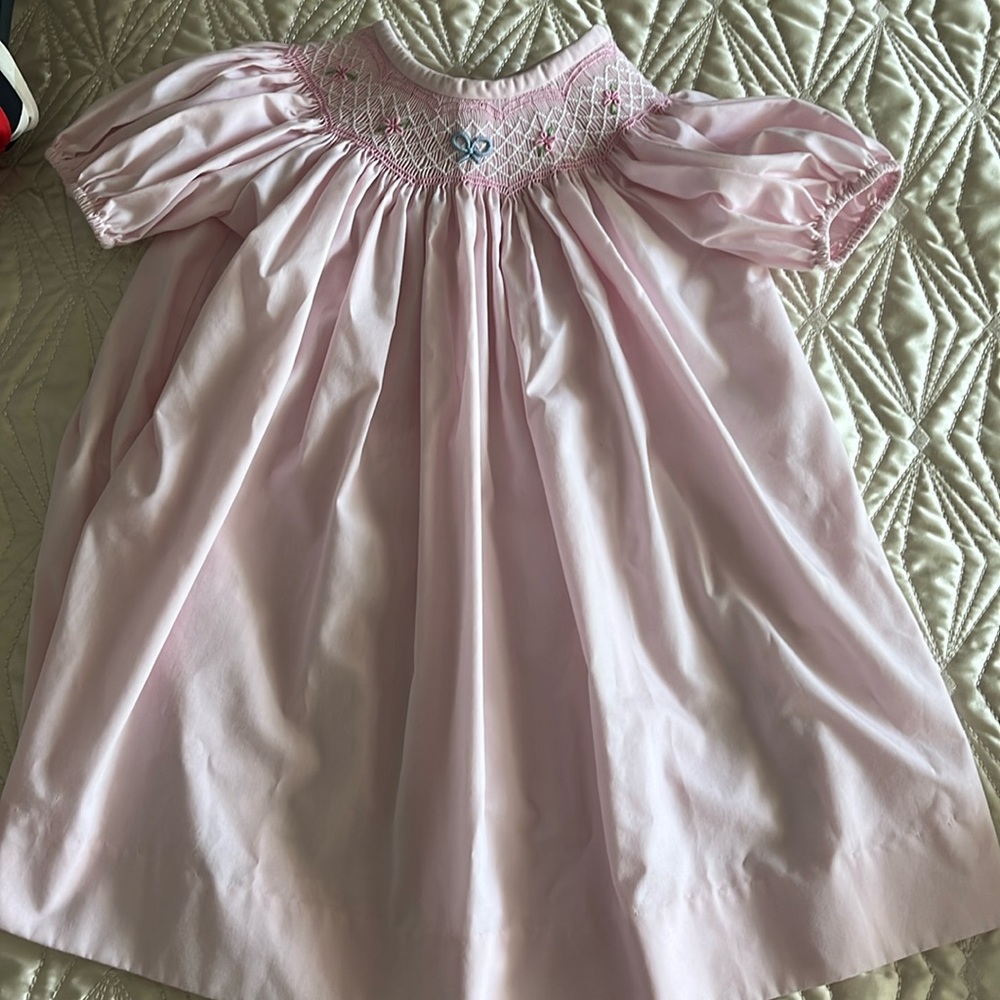 Baby girls smocked dress by Beaufort Bonnet